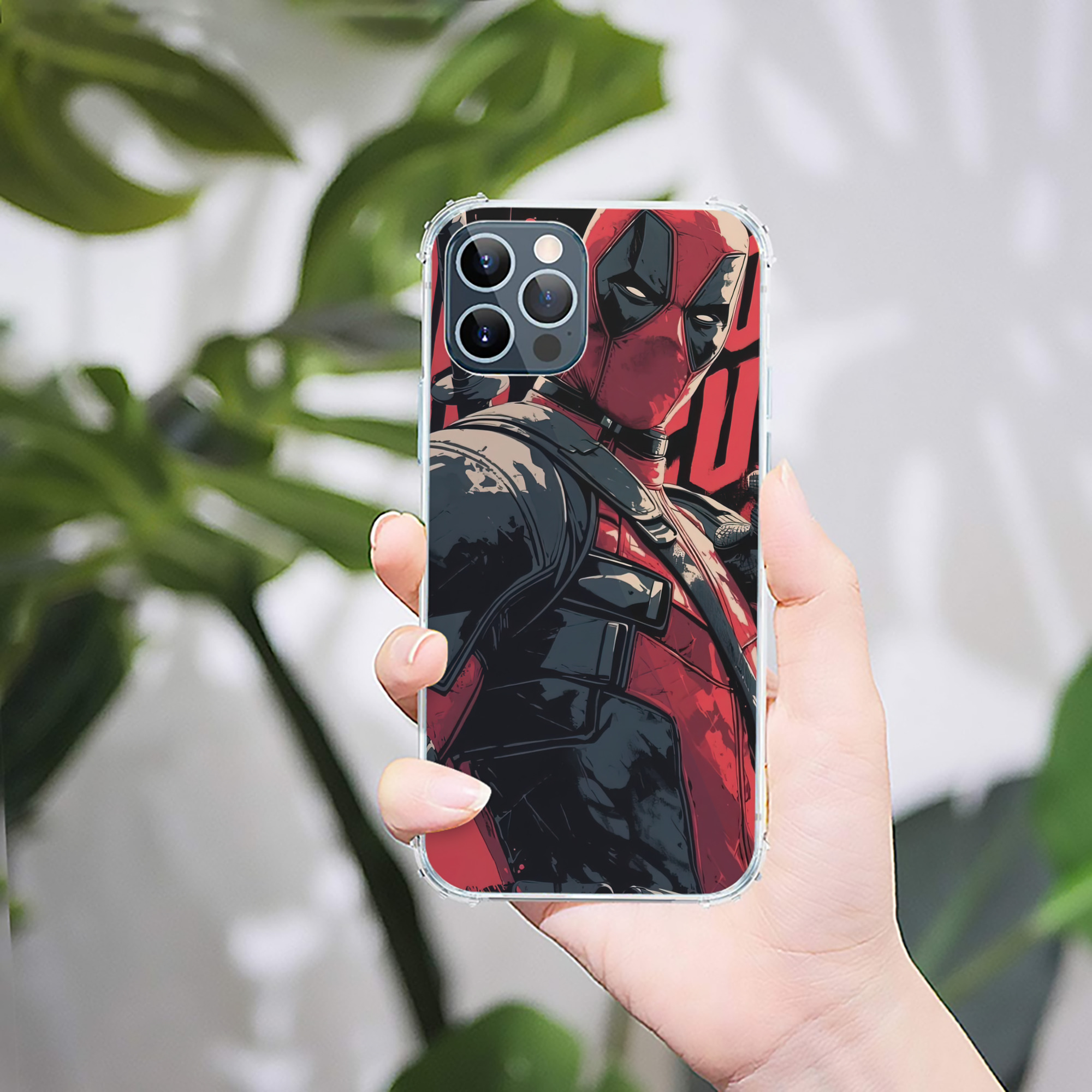 （画像用） Deadpool デッドプール 【iPhone 12シリーズ対応】透明スマホケース（クリアソフトケース）